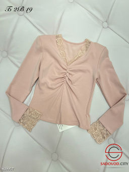 Лонгслив женский с кружевом - Bruno фото 2