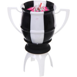 Цена за 2 шт. Свеча для торта раскрывающийся цветок "Кубок" (8 свечей), Черный