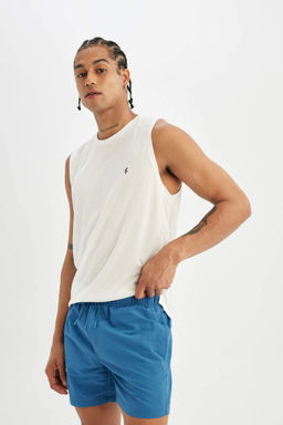 Короткие шорты для плавания на сетчатой подкладке - Defacto фото 2