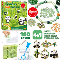 Творческая мастерская "Подарок панды" в коробке