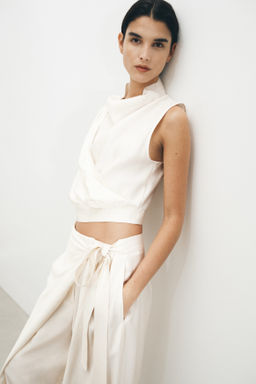 Top drapeado en mezcla de modal - H&m фото 2