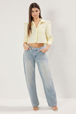 TRENDYOLMILLA Antrasit Premium Dusuk Bel Skater Baggy Jeans TWOSS25JE00173 фото 2