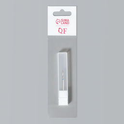 Фреза алмазная для маникюра «Пламя», средняя зернистость, 2.5×10 мм, в пластиковом футляре