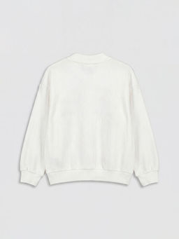 Hello Kitty Bask?l? K?z ?ocuk Fermuarl? Sweatshirt