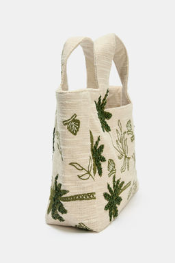 EMBROIDERED FABRIC TOTE BAG - Zara фото 9
