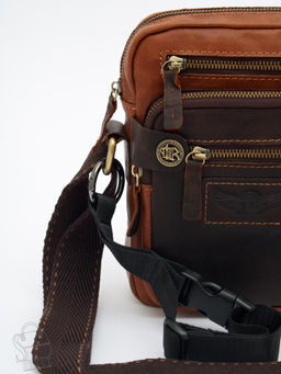 Сумка мужская кожаная 4181-2G brown Tough Ryder