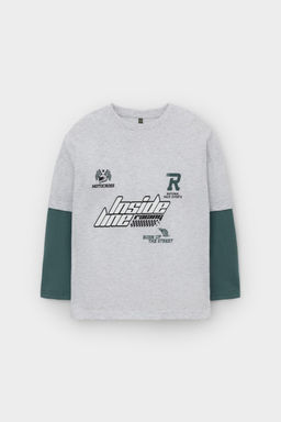 Crockid _ КР 302713/св.серый меланж к546 лонгслив (футболка дл.рукав) для мал фото 5