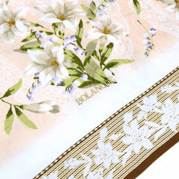 "Япония-2012" Полотенце махровое 100х150см, плотность 300гр/м2, 100% хлопок, Ландыш, бежевый, Bolangde (Китай)