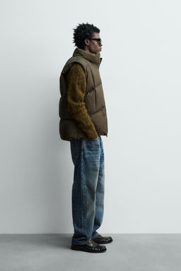 100% FEATHER PUFFER GILET - Zara фото 4