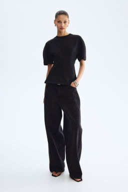 Top efecto neopreno con peplum - H&m фото 2