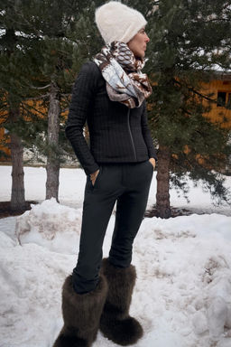 CHAQUETA TRANSPIRABLE WATER REPELLENT SKI COLLECTION / Negro