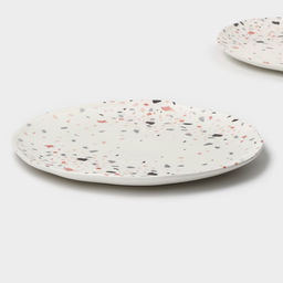 Тарелки Magistro Terazzo, d=27 см, набор 2 шт., фарфор, белые  фото 4
