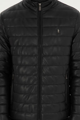 Мужская черная кожаная куртка Неожиданная скидка в корзине - U.s. polo assn фото 6