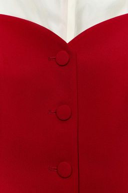CHALECO TIRANTES ESCOTE CORAZ?N / Rojo - Zara фото 8