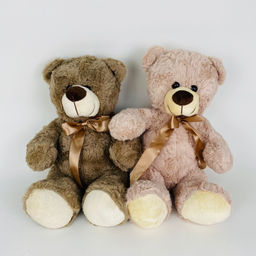 Мягкая игрушка Мишка с полосатым бантом 30 см (арт. 6682/30)