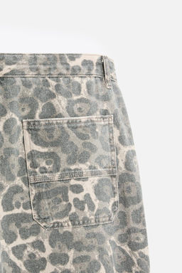 ANIMAL PRINT CARPENTER TROUSERS - Zara фото 5