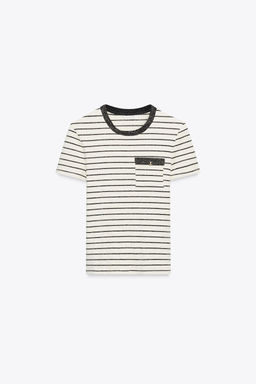 METALLIC THREAD CHUNKY KNIT T-SHIRT - Zara фото 5