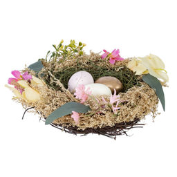 Изделие декоративное "Гнездо пасхальное", L16 W16 H7 см
