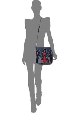 Сумка с аппликацией ДС-392-244 черный - Protege фото 4