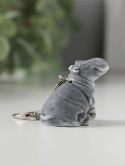 Брелок "Бегемотик сидящий маленький", 3,7см