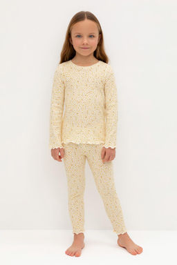 К 1618/светлая мимоза,лепестки цветов пижама для дев