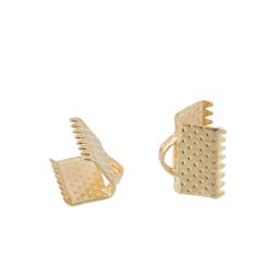 Zlatka Концевик FMK-E01 10 х 7 мм 5 х 6 шт 05 под золото