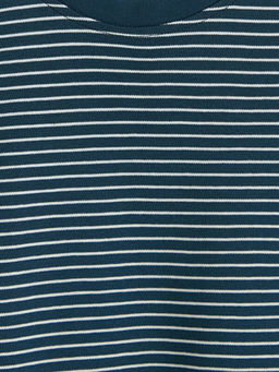 Bisiklet Yaka ?izgili Erkek Ti??rt