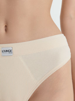 Цена за 2 штуки! Трусы женские бразилиана в бежевом цвете жасмин 412492 - Mark formelle фото 7