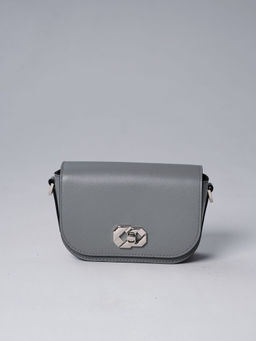 Сумка кожаная Deboro 30879 нельсон/светло-серый