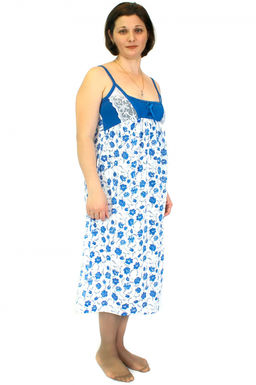 Арт. 6081 Ночная сорочка без рукав Цвет:ассорти