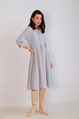 Martichelli Платье светло-серое  фото 3