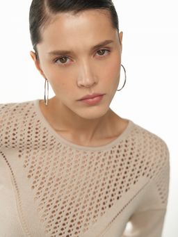 Conso/KJL 230721 - greige Джемпер женский  фото 2