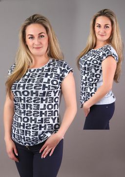 Футболка Каролина серая