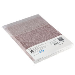 Простыня односпальная на резинке "Ария" беж 90х200см, свесы 27см, поплин "Комфорт" 115г/м2, хлопок 100%, упаковка "классическая" ПВХ 28х41см, "Домашняя мода" (Россия)