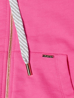 Худи на молнии из премиального футера с золотистой фурнитурой