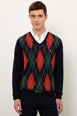 Erkek Lacivert Kazak