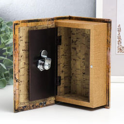 Шкатулка книга - сейф «Парижские тайны», искусственная кожа, 17×11×5 см
