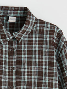 Ekose Poplin K?z ?ocuk G?mlek