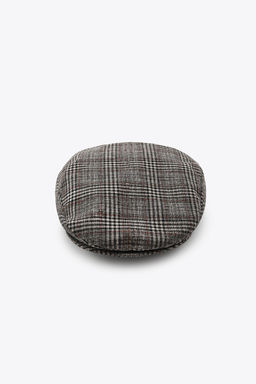 WOOL CHECK BERET - Zara фото 4