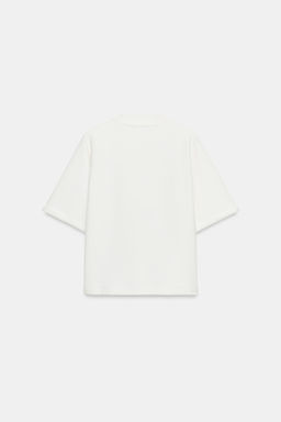 SUDADERA MANGA CORTA / Blanco roto - Zara фото 7