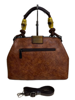 Женская сумка из искусственной кожи, цвет коричневый - Greta фото 2