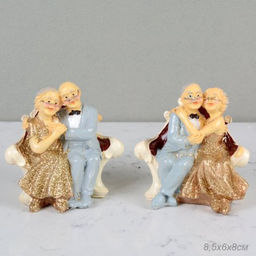 Фигурка Золотая свадьба 8,5х6х8 / FH-07 /уп 2/192/