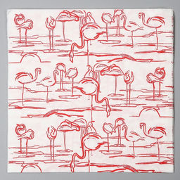 Цена за 8 шт. Салфетки бумажные «Фламинго», в наборе 20 шт.