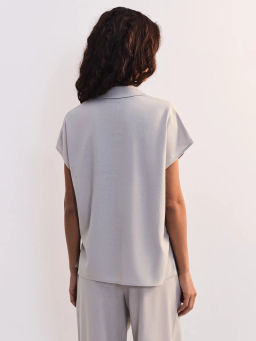 Льняная блуза с отложным воротником ZR2605012003-36 / Zarina