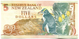Банкнота 5 долларов 1999 года Новая Зеландия
