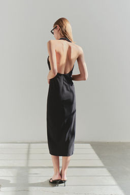 Limited Edition Siyah Vucuda Oturan Tas Bask?l? Dokuma S?k Elbise TPRSS25EL00179 - Trendyolmilla фото 2