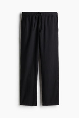 Pantal?n en mezcla de lino Regular Fit - H&m фото 4