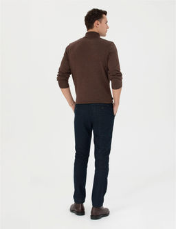 Lacivert Slim Fit Kanvas Pantolon - Pierre cardin фото 4