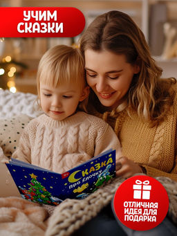 Игровой набор с проектором «Новогодний проектор», 3 книжки со сказками, 3 слайда, 24 картинки