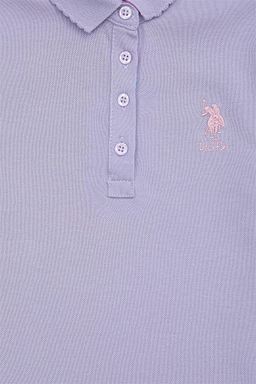 Сиреневая футболка для девочки Basic - U.s. polo assn фото 3